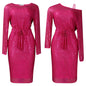 Diagonal Collar Sequined Round Neck Evening Dress Two-piece Set Grayceful LLC