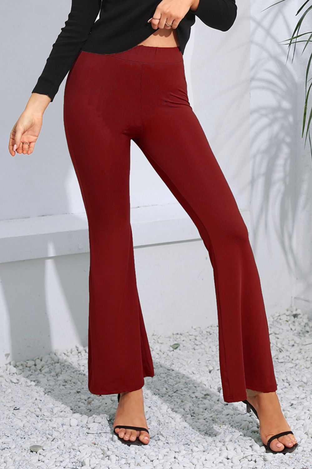 High Waist Long Flare Pants New Era Fashion LLc