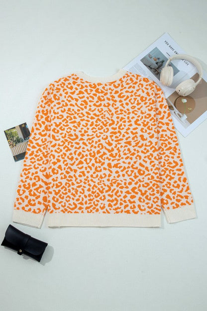Leopard Drop Shoulder Chunky Cardigan Sweater Shop Style & More | Fresh Looks, Everyday Deals & Free Shipping