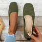 Women’s Knitted Slip-On Shoes | Plus Size Breathable Sneakers FitiqueFit