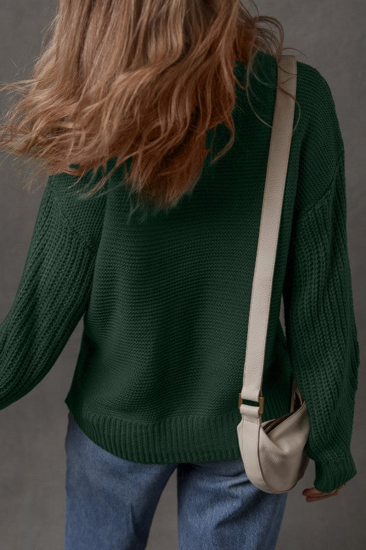 Solid Front Seam Drop Shoulder Sweater Shop Style & More | Fresh Looks, Everyday Deals & Free Shipping
