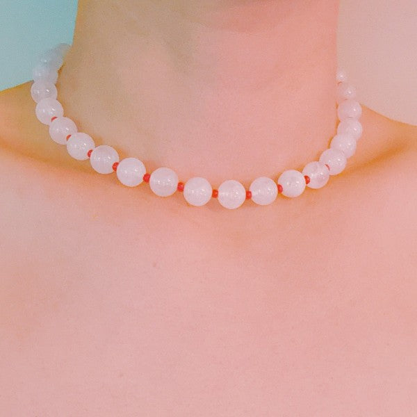 Moon Mink Stone Bead Necklace Shop Style & More | Fresh Looks, Everyday Deals & Free Shipping