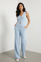 Beach Bohemian Wide-Leg Pants Set | Sleeveless Two-Piece FitiqueFit