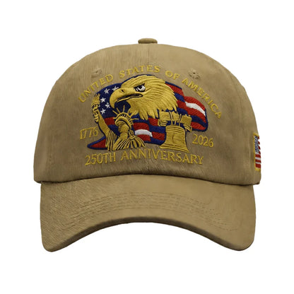 250Th US Independence Day Special Baseball Cap Breathable Lightweight Cap Gift for Dads and Veterans