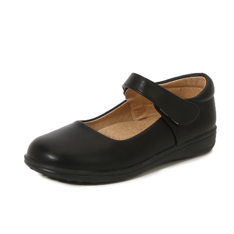 Girls' Black Shoes, Students' White Flat Shoes, Flower Girl Shoes, Middle and Older Kids' Students' Black Performance Shoes, Uniform Shoes NovaCart