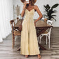 Printed Backless Sleeveless Strap Jumpsuit | Ginger Yellow FitiqueFit