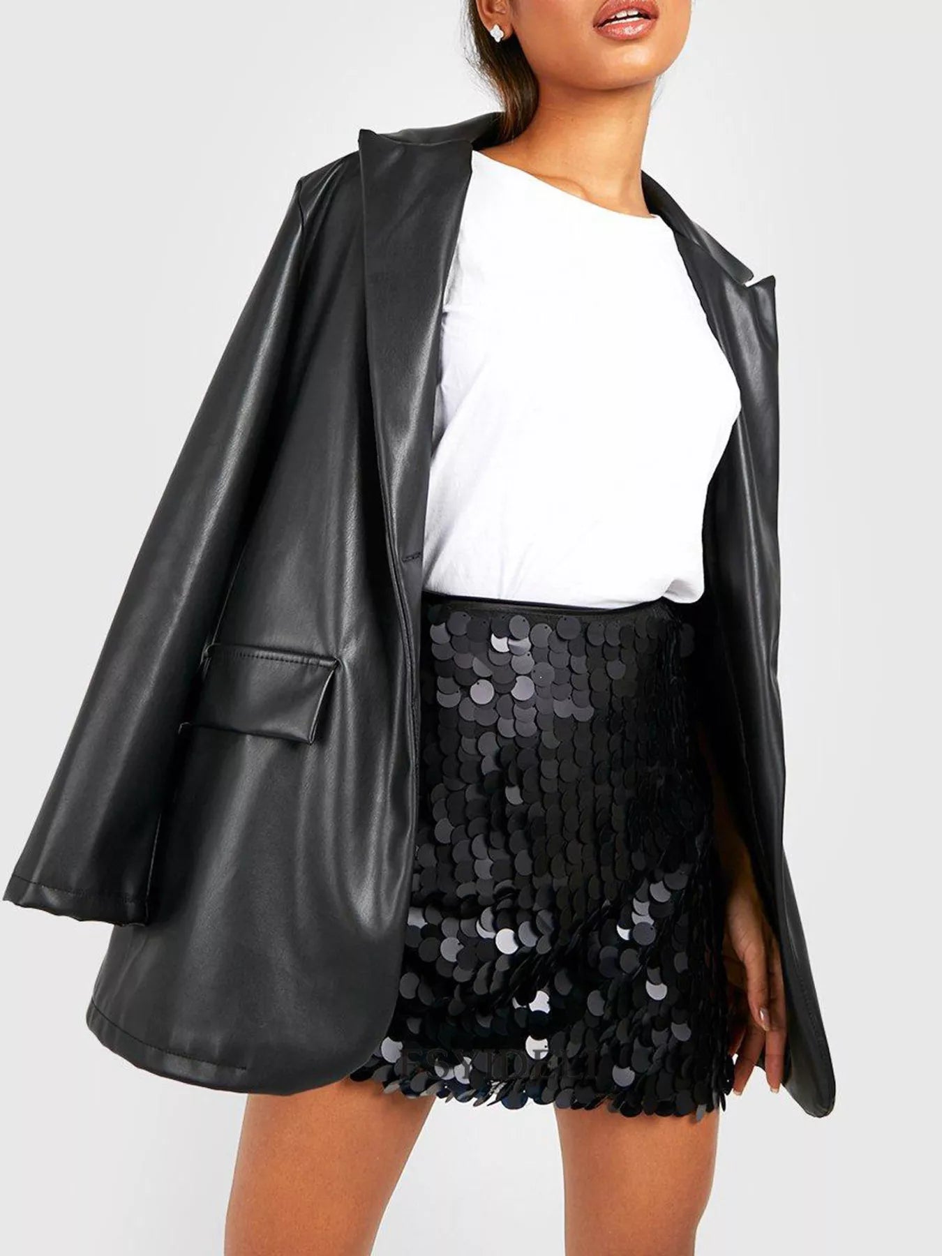 Sequin Mini Skirt See size chart under “more details” The Fashion Celestial