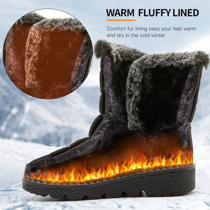 Women’s Waterproof Plush Snow Boots FitiqueFit