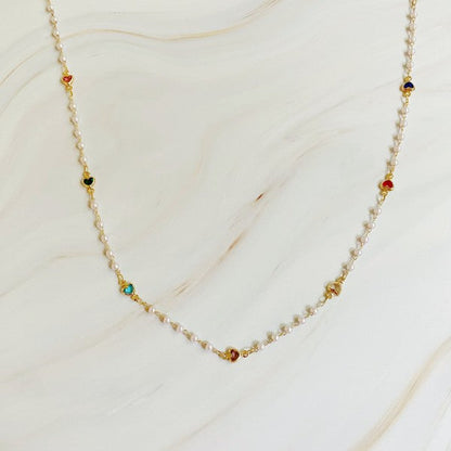 Precious Mini Heart Pearl Chain Necklace Shop Style & More | Fresh Looks, Everyday Deals & Free Shipping