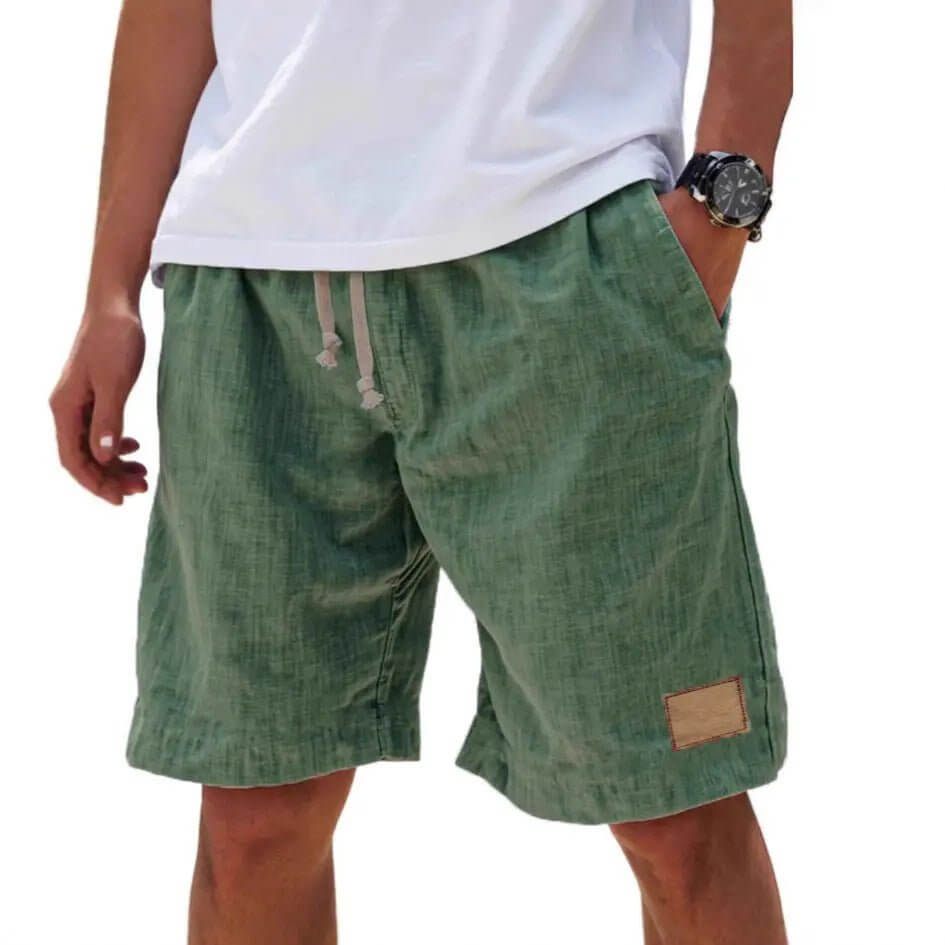 Men's Retro Breathable Linen Loose Holiday Shorts SnagBag