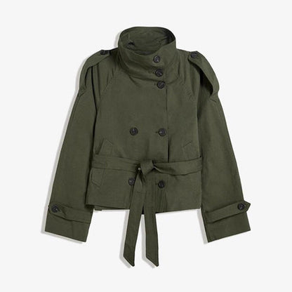 Women’s Lace-Up Waist Trench Coat FitiqueFit