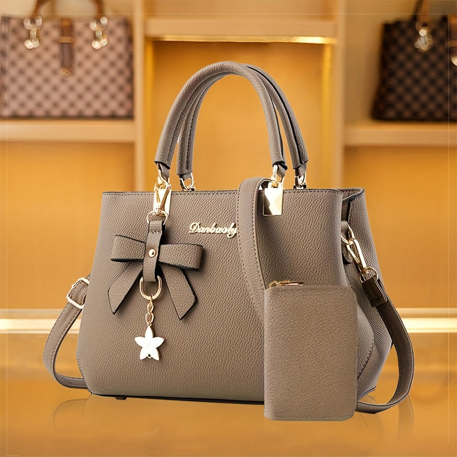 [Elegant Crossbody Handbag] Trendy Elegant Women's Crossbody Handbag | Fashionable Solid Color Design with Adjustable Strap, Zipper Closure & Coin Purse NovaCart