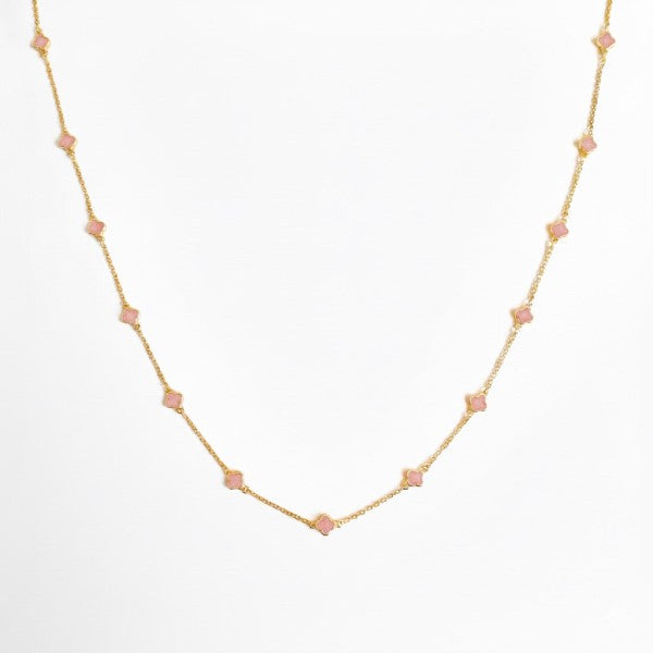 Petite Colored Clover Necklace Shop Style & More | Fresh Looks, Everyday Deals & Free Shipping