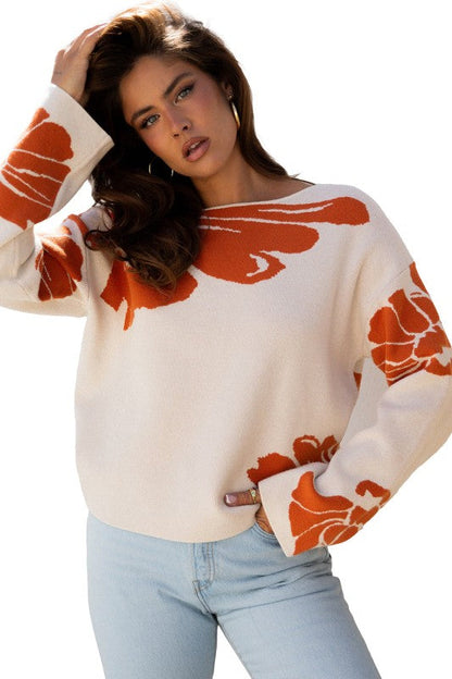 Floral Wide Sleeve Sweater Shop Style & More | Fresh Looks, Everyday Deals & Free Shipping