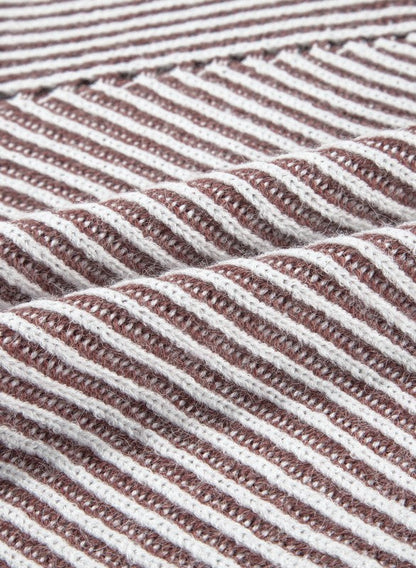 Stripe Ribbed Knit Boat Neck Sweater Shop Style & More | Fresh Looks, Everyday Deals & Free Shipping