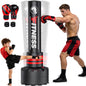 Indoor Freestanding Punching Bag for Adult Teens,70" -180Lbs Heavy Duty Fitness Training Bag with Suction Cup Base for MMA Muay Thai Fitness