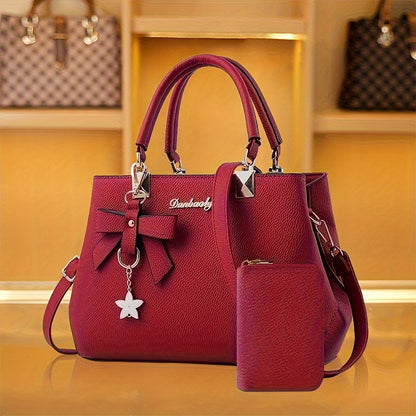 [Elegant Crossbody Handbag] Trendy Elegant Women's Crossbody Handbag | Fashionable Solid Color Design with Adjustable Strap, Zipper Closure & Coin Purse NovaCart