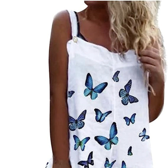 Women’s Butterfly Print Overalls FitiqueFit