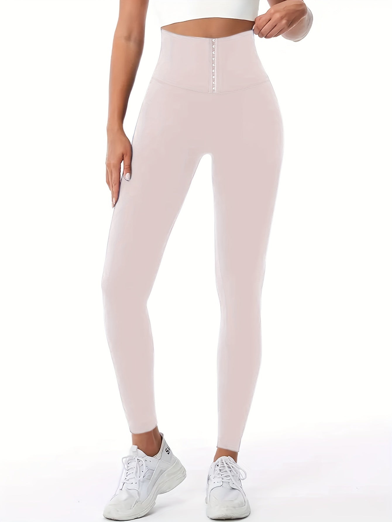 Women'S High-Waist Double-Breasted Tummy Control Leggings - Thickened, Stretchy, Button Closure, Olive Green, Long Length, All-Season Skinny Jeans for Butt Lifting & Belly Smoothing, High Waisted Leggings, Butt Lifting Appare NovaCart
