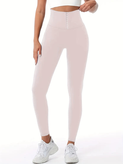 Women'S High-Waist Double-Breasted Tummy Control Leggings - Thickened, Stretchy, Button Closure, Olive Green, Long Length, All-Season Skinny Jeans for Butt Lifting & Belly Smoothing, High Waisted Leggings, Butt Lifting Appare NovaCart