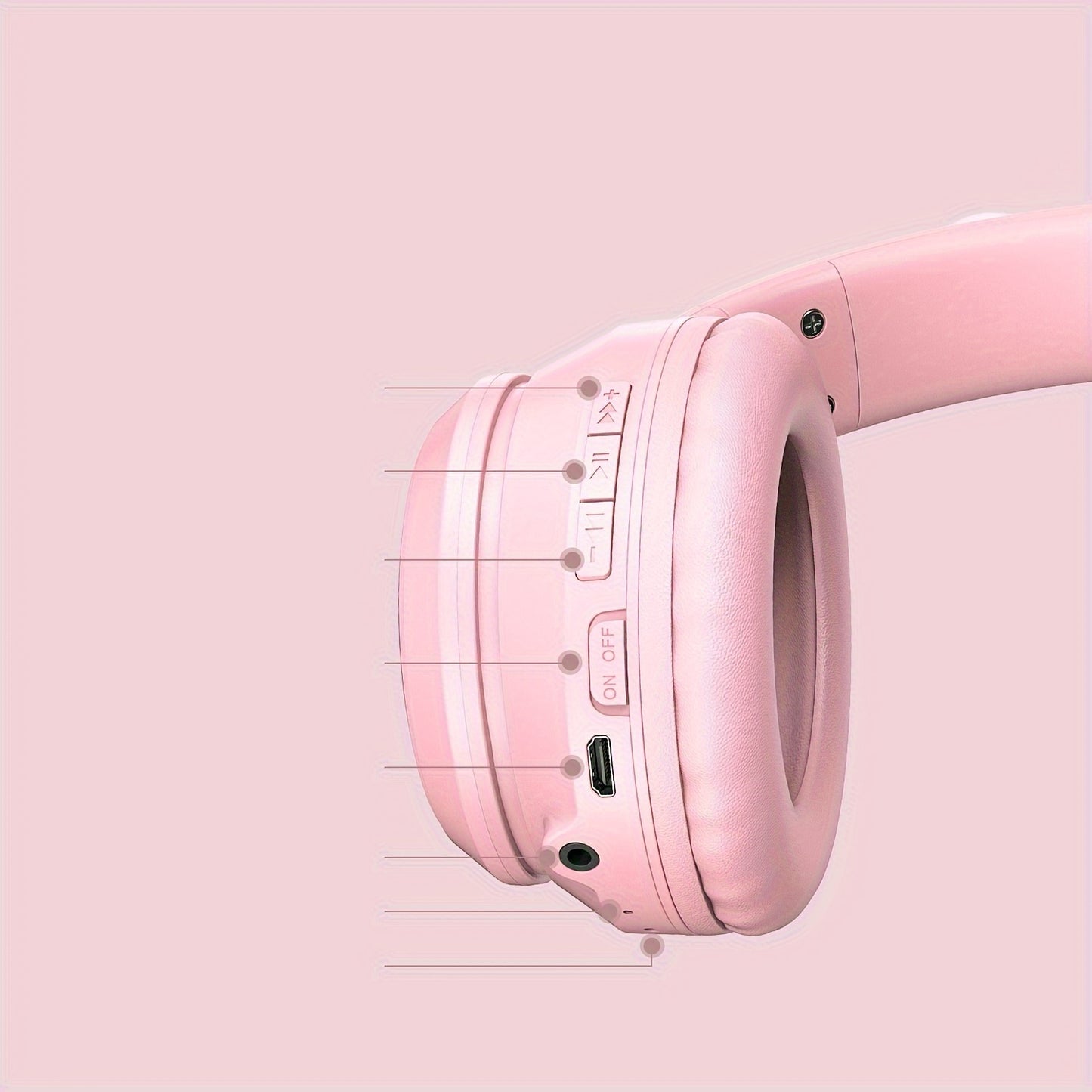 [Cat Ear Design] ONIKUMA Cute Gaming Headset | Bluetooth, Noise Cancelling, High-Quality Sound, Cat Ears NovaCart