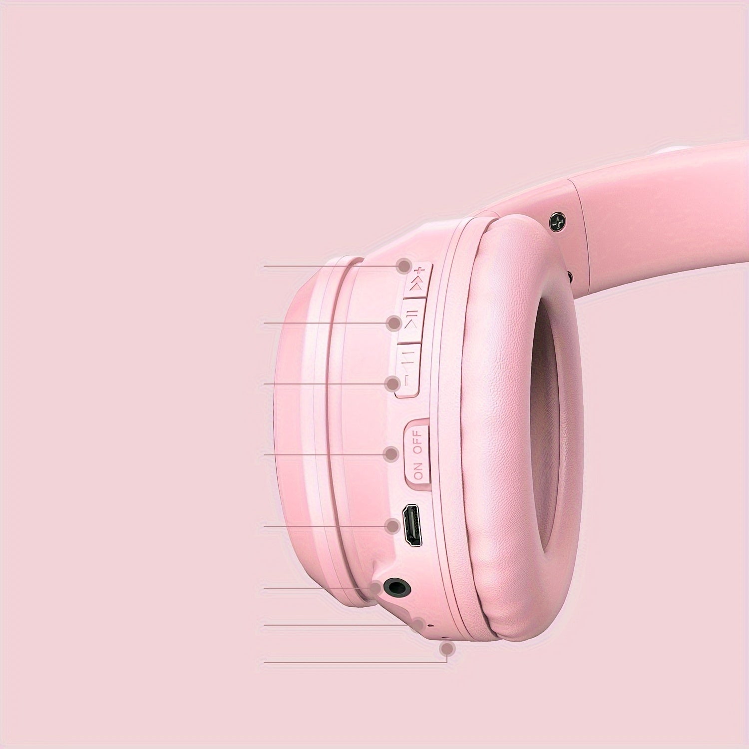[Cat Ear Design] ONIKUMA Cute Gaming Headset | Bluetooth, Noise Cancelling, High-Quality Sound, Cat Ears NovaCart