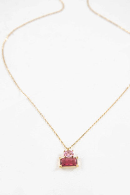 Precious Pink Stone Necklace Shop Style & More | Fresh Looks, Everyday Deals & Free Shipping