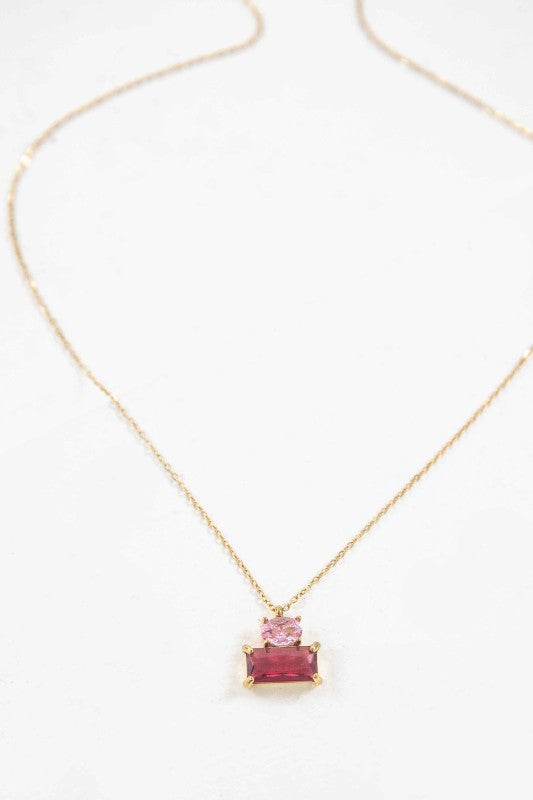 Precious Pink Stone Necklace Shop Style & More | Fresh Looks, Everyday Deals & Free Shipping