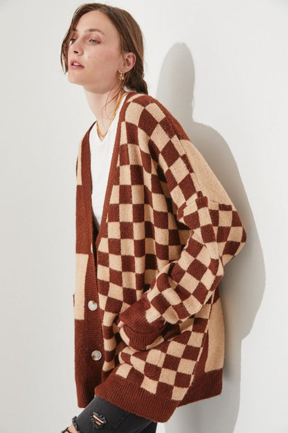 CHECKERED OVERSIZED SWEATER JJK5031P Shop Style & More | Fresh Looks, Everyday Deals & Free Shipping