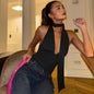 Women's Scarf Lace-Up Low-Cut Back Cutout Sling Top FitiqueFit