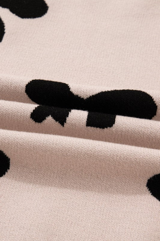 Bow Pearl Embellished Drop Shoulder Sweater Shop Style & More | Fresh Looks, Everyday Deals & Free Shipping
