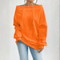 Plus Size Off Shoulder Pullover FitiqueFit