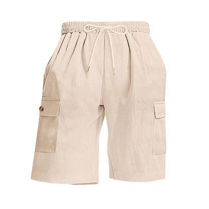 Mens Corduroy Multi-Pocket Shorts For Sports SnagBag