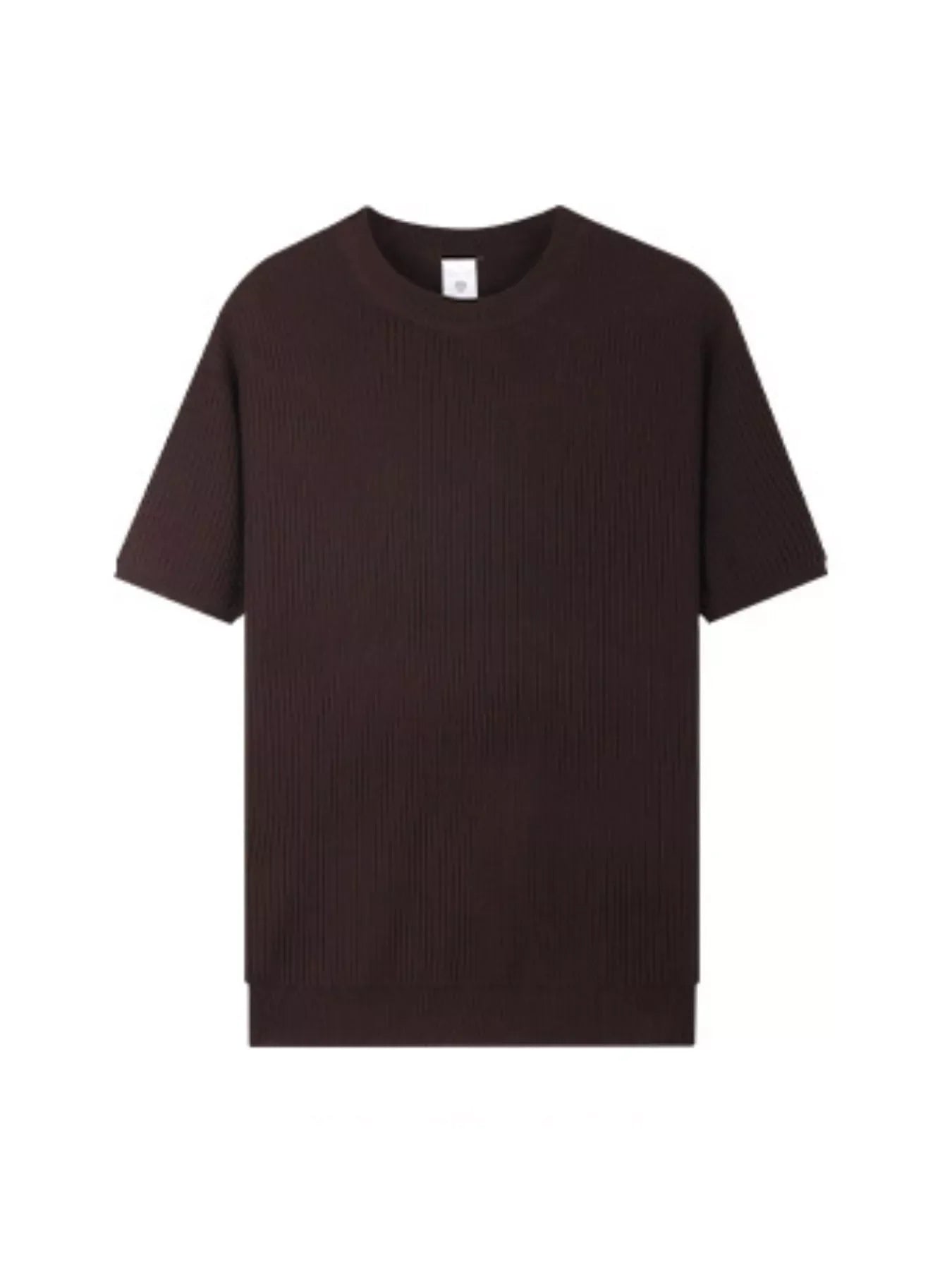 Men's Plus Size Ribbed Knit Relaxed Fit T-Shirt New Era Fashion LLc