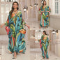 Fashion Personalized Cotton Printed Beach Dress Women Grayceful LLC