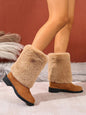 Women’s Chunky Heel Snow Boots – Warm Winter Anti-Slip Ankle Boots FitiqueFit