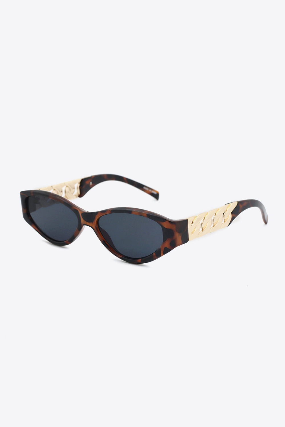 Chain Detail Temple Cat Eye Sunglasses New Era Fashion LLc