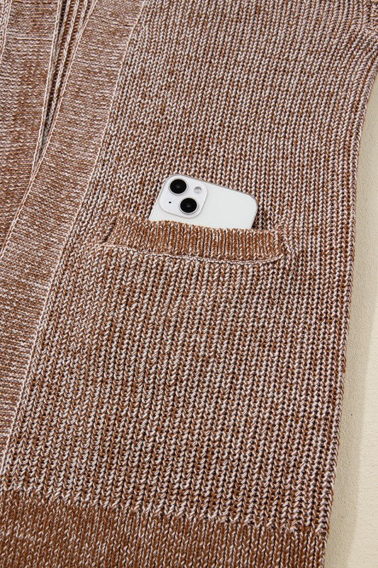 Solid Knit Open-Front Pocketed Cardigan Shop Style & More | Fresh Looks, Everyday Deals & Free Shipping