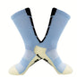 Non-slip Rubber Grip Cushion Soccer Sock | Fabric, All-season, Solid Color, Machine Washable, for Football, Basketball, Running, Hiking, Trekking, Yoga, Pilates - CT TAPESOCKS NovaCart