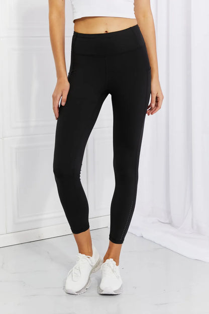 Leggings Depot Full Size Strengthen and Lengthen Reflective Dot Active Leggings New Era Fashion LLc