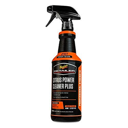 Meguiars D107 Citrus Power Cleaner Plus DRTU10732 All-Purpose Cleaner Car Interior Cleaner Low-Foaming Interior Car Cleaner Removes Grease Grime and Stains - 32 oz Spray Bottle New Era Fashion LLc