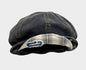 Double-Brim Turned-Up Denim Beret – Breathable Cotton Hat for Women FitiqueFit