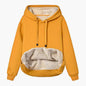 Autumn And Winter Warm Lamb Fleece Pocket Hooded Sports Sweatshirt Jacket For Women See size chart under “more details” The Fashion Celestial