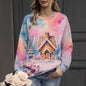 Christmas Snowman & Snowflake Graphic Sweater FitiqueFit