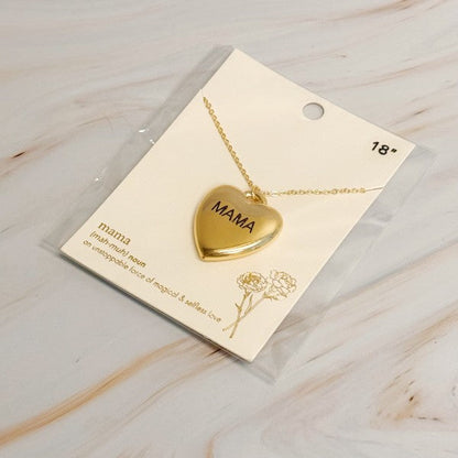 Mama Engraved Heart Pendant Necklace Shop Style & More | Fresh Looks, Everyday Deals & Free Shipping