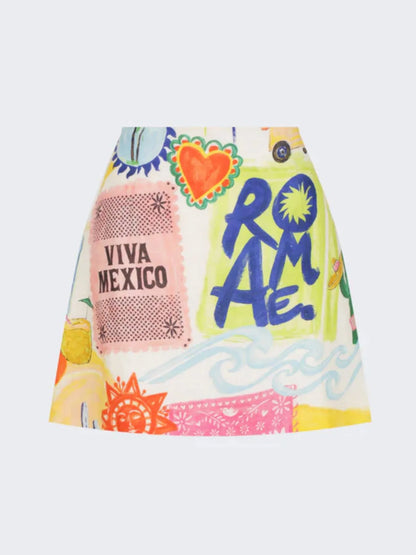 Printed Button Up Shirt and Skirt Set See size chart under “more details” The Fashion Celestial