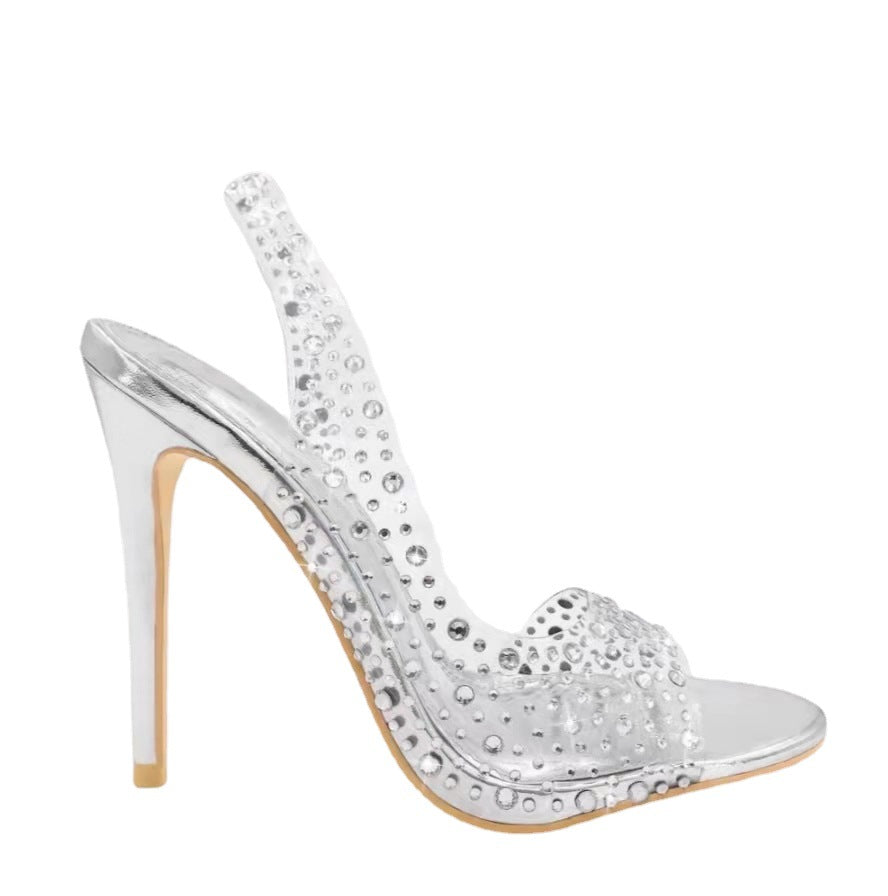 Plus Size Fish Mouth Stiletto Fashion Pointed Toe Women's Sandals See size chart under “more details” The Fashion Celestial