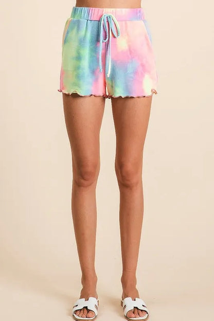 BiBi Tie Dye French Terry Top and Shorts Set New Era Fashion LLc