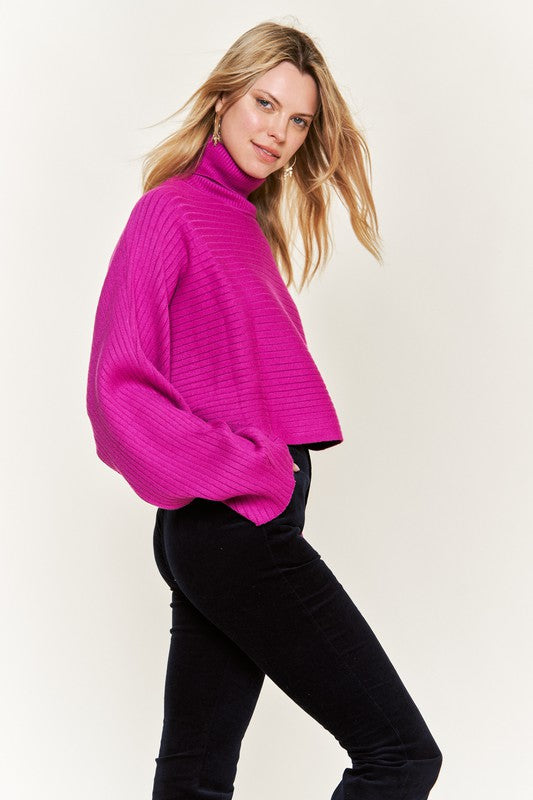 Mock neck wide sleeves top JJK50507 Shop Style & More | Fresh Looks, Everyday Deals & Free Shipping