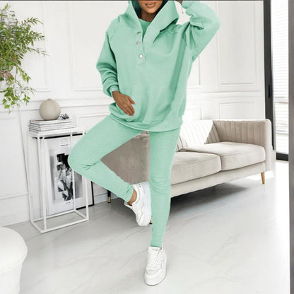 Women’s solid color three piece set FitiqueFit